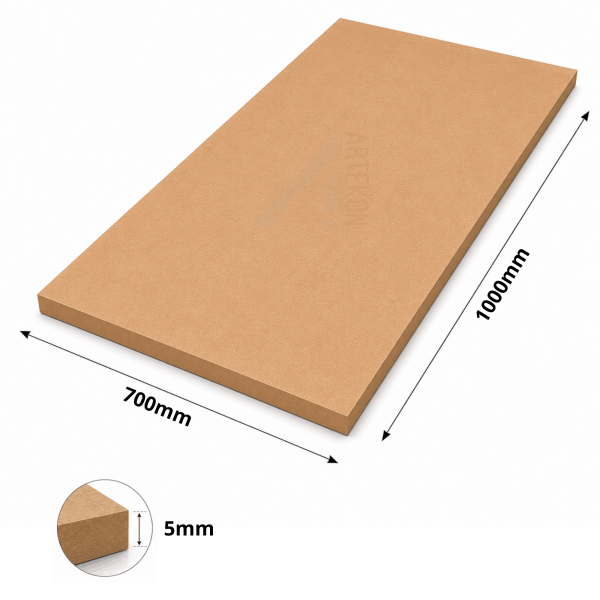 Formatka MDF surowa 5mm 1000x700mm