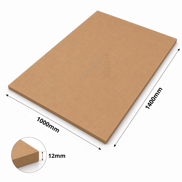 Formatka MDF surowa 12mm 1400x1000mm