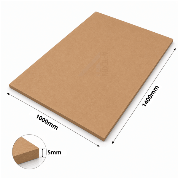 Formatka MDF surowa 5 mm 1400x1000mm