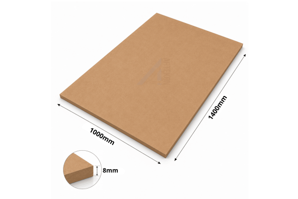 Formatka MDF surowa 8 mm 1400×1000mm