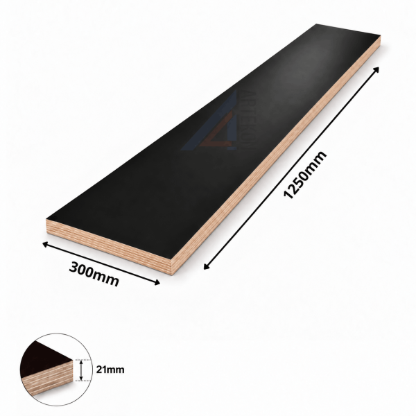 Sklejka szalunkowa wodoodporna 21mm formatka 1250×300mm FI/FI