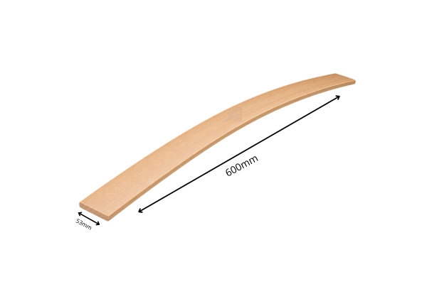 Listwa sprężysta do stelaży pod materac 600x53x8mm