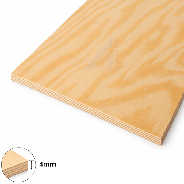 Sklejka iglasta 4mm 2500x1250mm klasa 2/3 (WD)