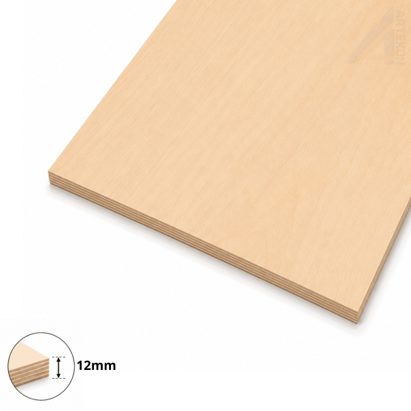 Sklejka wodoodporna 12mm 1250x2500mm Klasa: II/IV (BB/C)